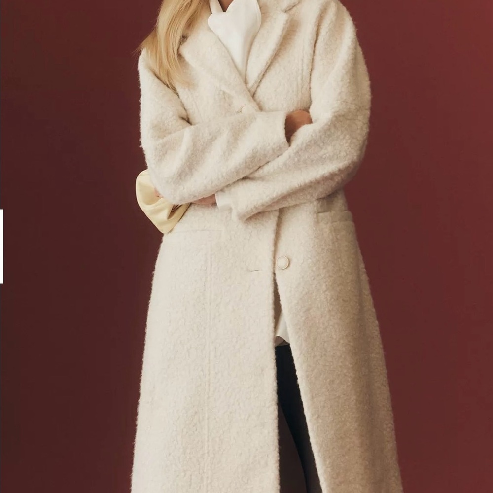 Maeve Ivory Teddy Jacket NWT - Picture 3 of 6